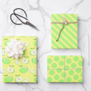 Set für grünes Appellationspapier Geschenkpapier Set