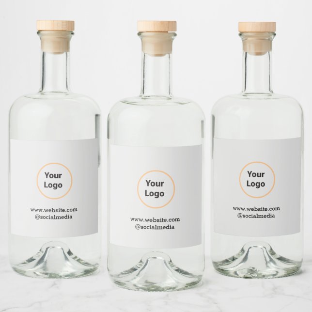 Set für Lebensmittel und Getränke Alkoholflaschenetikett (Flaschen)