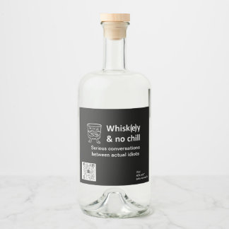 Set für Lebensmittel und Getränke Alkoholflaschenetikett