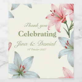 Set für Lebensmittel und Getränke Weinetikett