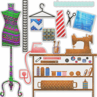 Set für Schneidersticker Aufkleber