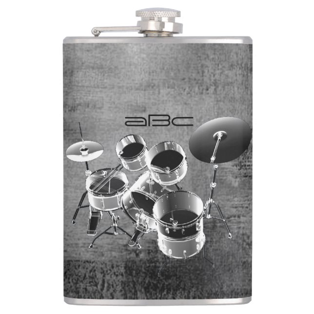 Set für Trommler / Personalisiertes Geschenk für T Flachmann (Vorderseite)