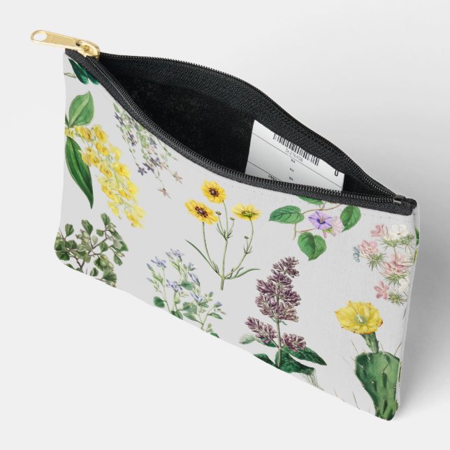 Set für Vintage Blume Zubehörtasche (Offen)