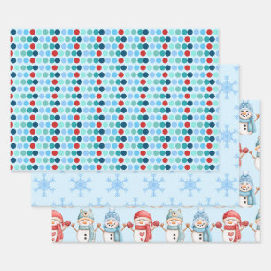 Set für Winterwackelpapier Geschenkpapier Set