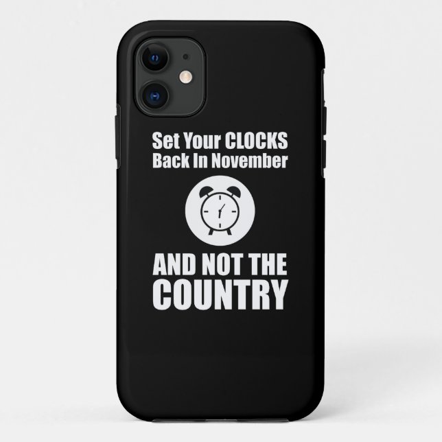 Set Ihre Uhren zurück im November nicht das Land Case-Mate iPhone Hülle (Rückseite)