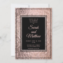 Set In Rose Gold Faire-part de mariage Suite