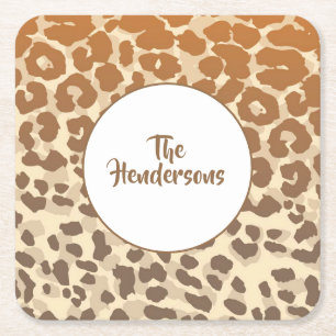 Set-Individuelle Name-Untersetzer Rechteckiger Pappuntersetzer