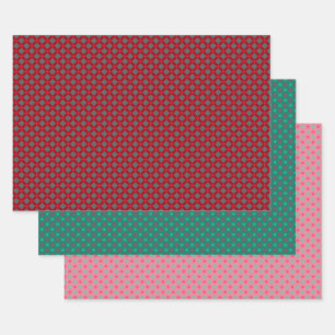 Set, kariertes Papier, kariert, Tartan, Muster kar Geschenkpapier Set