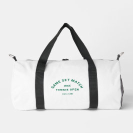 Set Match Green Wappen Custom Monogram Tennis Duffle Bag