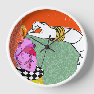 Set mein Herz am Feuer Uhr