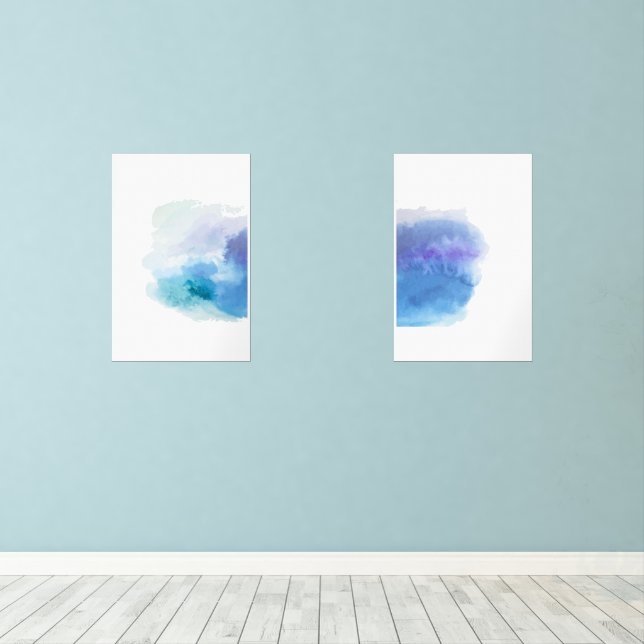 Set Minimalistische Abstrakte Wasserfarbenwolke dr (Holzboden)