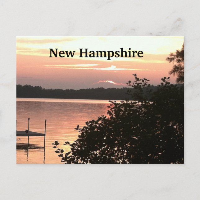 Set mit Aussicht auf den See Postkarte (Vorderseite)