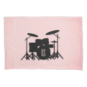 Set-Musikdesign rosa Kissenbezug