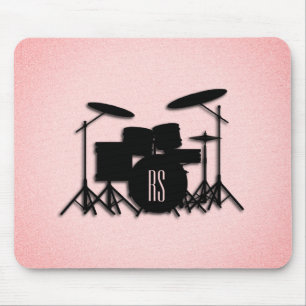 Set-Musikdesign rosa Mousepad