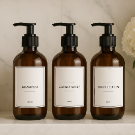 Set of 12 Personalized Waterproof Household Labels