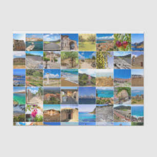 Set Peloponnes Foto, Griechenland, Europa Seidenpapier