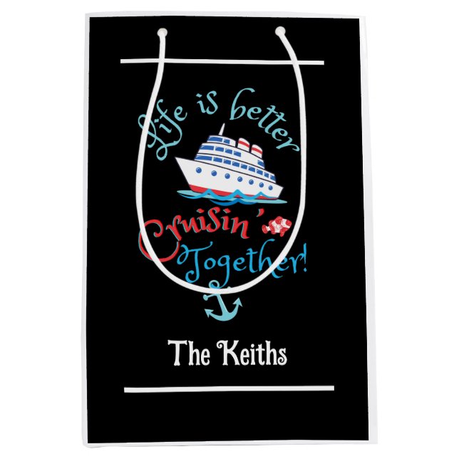 Set Sail Cruise Geschenktasche Mittlere Geschenktüte (Vorderseite)