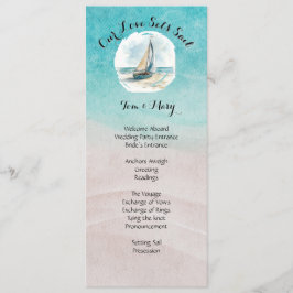 Set Sail Wedding Programm