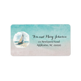 Set Sail Wedding Save the Date Adressaufkleber