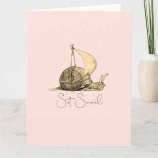 Set Snail Farewell Card Karte