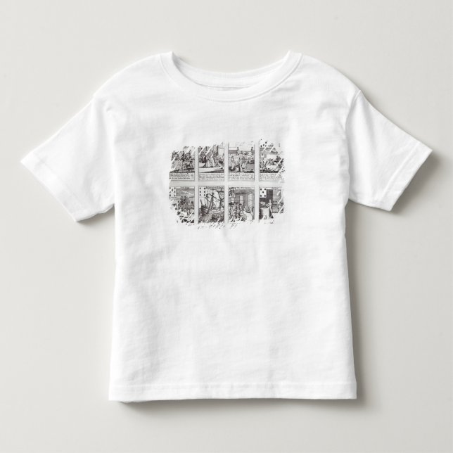 Set Spielkarteschilderung Satirical Kleinkind T-shirt (Vorderseite)