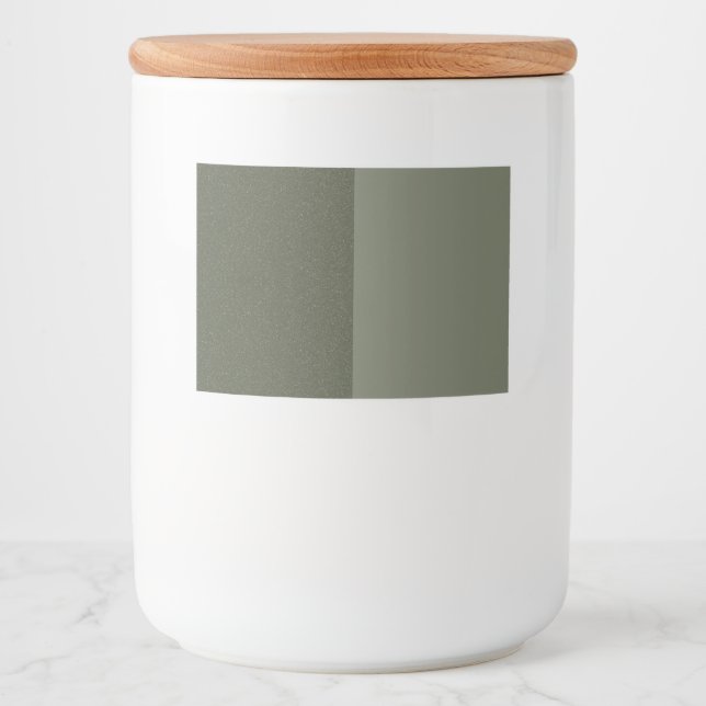 Set "Split Moss Green Food and Beverage" Lebensmitteletikett (Vorderseite)
