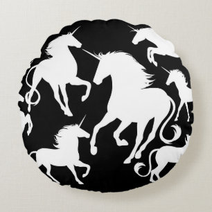 Set Unicorns Rundes Kissen