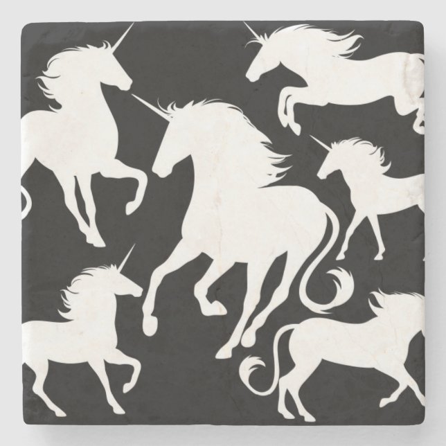 Set Unicorns Steinuntersetzer (Vorderseite)