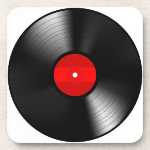 Set Untersetzer aus Vinyl-Schallplatten