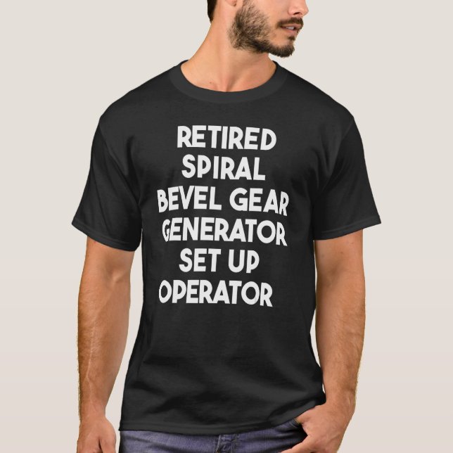 Set-Up-Funktion für den Spiral Bevel Gear Generato T-Shirt (Vorderseite)