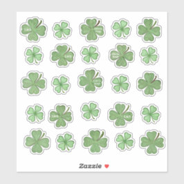 Set von 25 Phantastischen Kleeblatt Vinyl Stickers Aufkleber