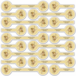 Set von 27 Foto / Logo Honey Bee Security Lid Gold Aufkleber