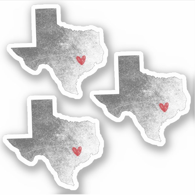 Set von 3 Lieben aus Texas in Bedrängnis Aufkleber (Vorderseite)