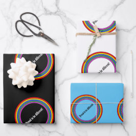 Set von 3 Stolz auf einen anderen Geschenkpapier Set