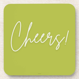 Set von 4 Cheers Zuhause Drink Coasters Getränkeuntersetzer
