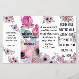 Set von 4 Christlichen Lesezeichen