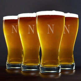 Set von 4 Sturdy 20 oz. Pilsner Beer Glasses