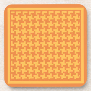 Set von 6 korkengestützten Untersetzer, Orange Dog Untersetzer