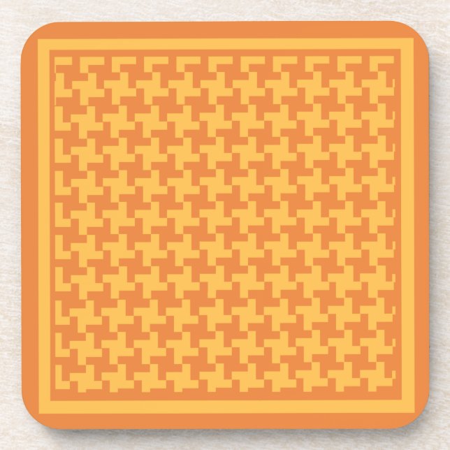 Set von 6 korkengestützten Untersetzer, Orange Dog Untersetzer (Vorderseite)