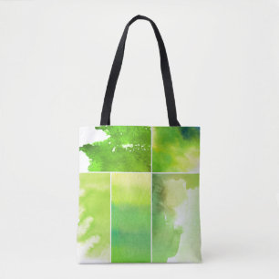 Set von abstraktem handgemaltem des Watercolor Tasche