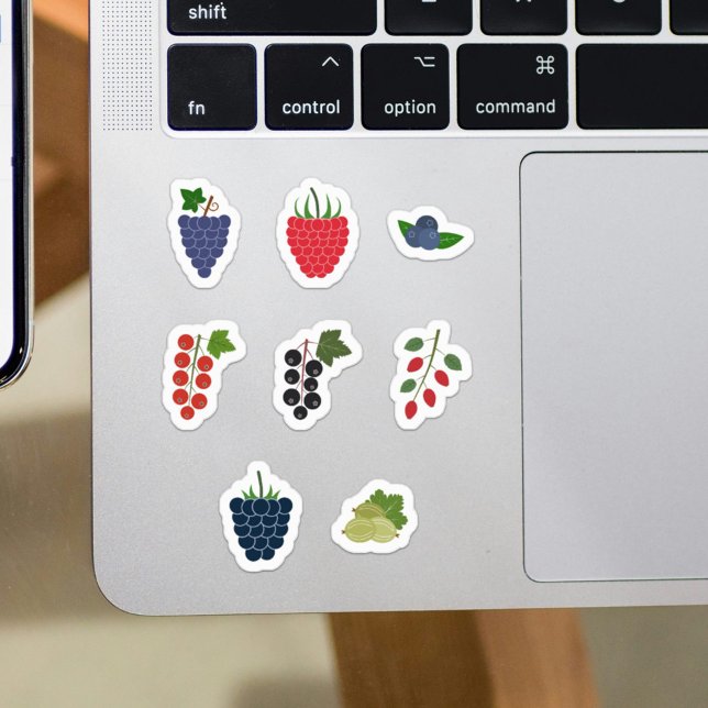 Set von Berry Fruits Stickers Aufkleber (Set of Berry Fruits Stickers)
