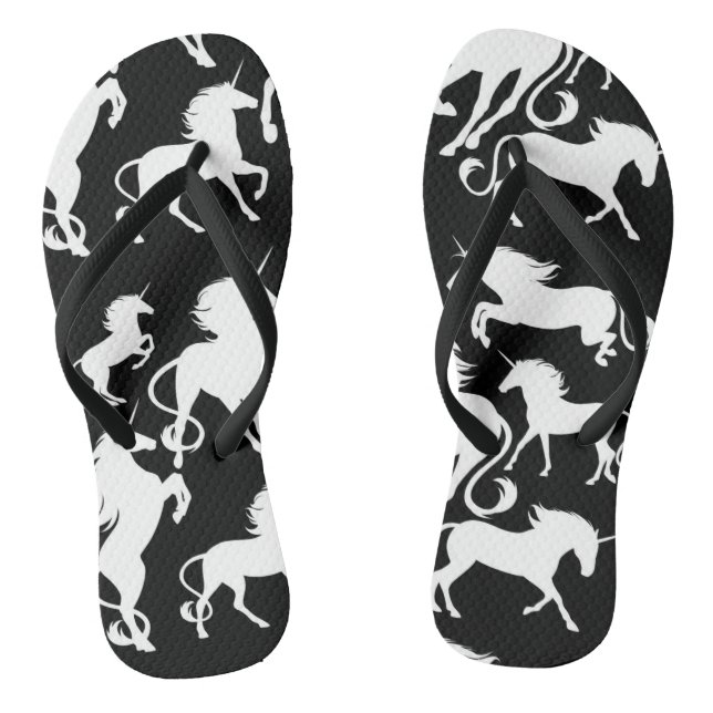 Set von Einhorn Flip Flops (Fußbett)