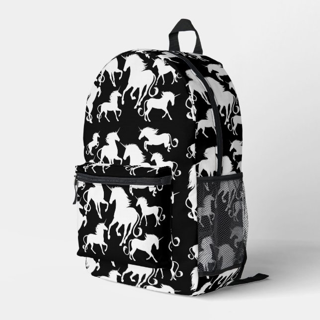 Set von Einhörnern Bedruckter Rucksack (Rückseitige Ecke Rechts)