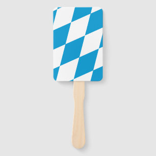 Set von Handfächern mit bayerischer Flagge, Deuts Fächer
