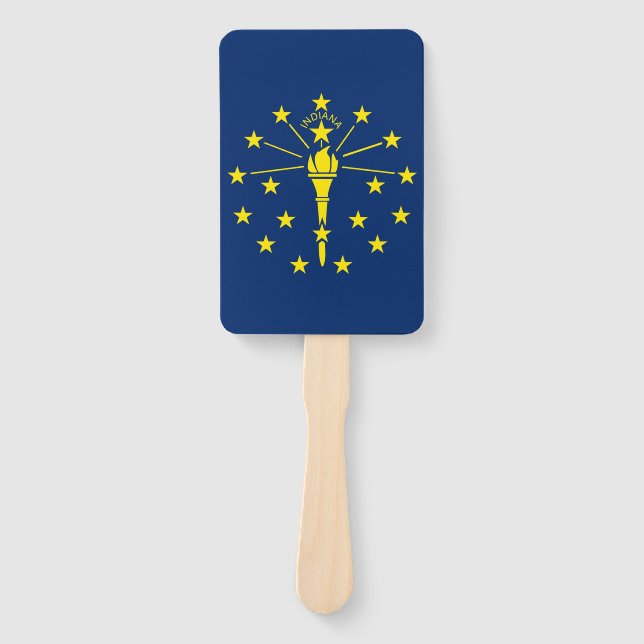 Set von Handfächern mit der Flagge von Indiana Sta Fächer (Vorderseite)