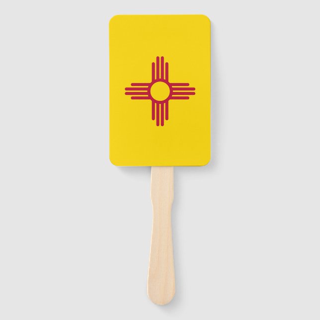Set von Handfächern mit der Flagge von New Mexico, Fächer (Vorderseite)