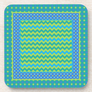 Set von Untersetzer: Mix'n'Match Chevrons, Polka D Untersetzer