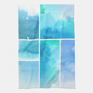 Set von Watercolor abstrakte handgemalte 2 Handtuch
