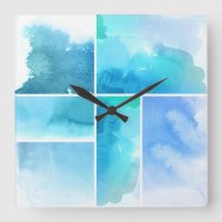Set von Watercolor abstrakte handgemalte 2
