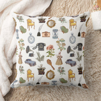 Set Wunderschöne alte Vintage Gegenstände Kissen